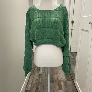 Crop knit sweater